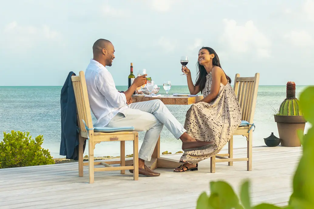 Couples escape at Ambergris Cay